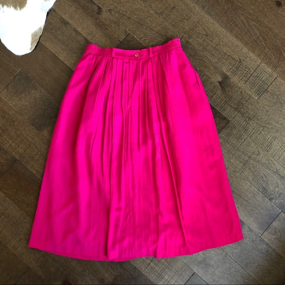 Host pick 🔥Vintage highwaist pink maxi skirt; 12P - Picture 3 of 11